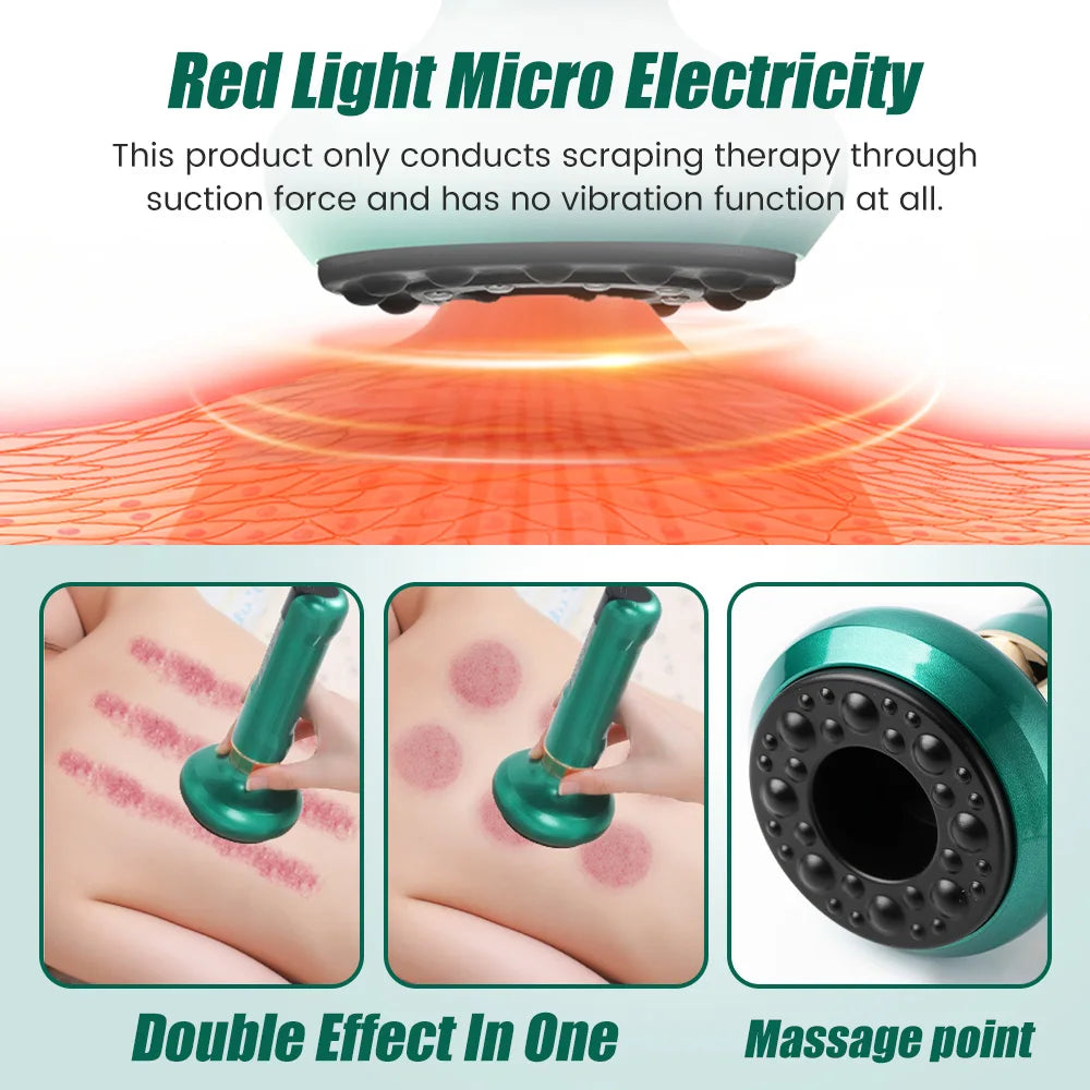 12 Gear Intelligent Suction Medical Cupping Set Beauty Massager Glass Jars anti Cellulite Cupping Vacuum Slimming Guasha Massage