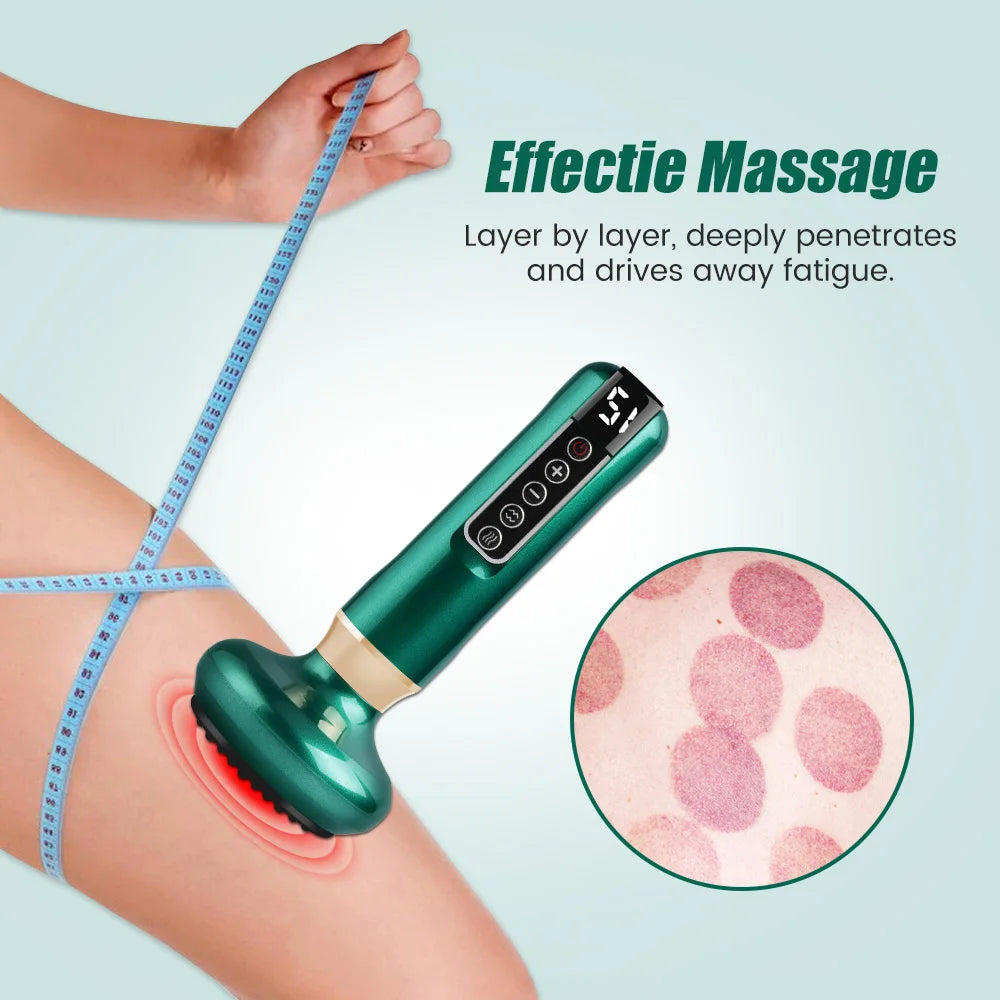 12 Gear Intelligent Suction Medical Cupping Set Beauty Massager Glass Jars anti Cellulite Cupping Vacuum Slimming Guasha Massage