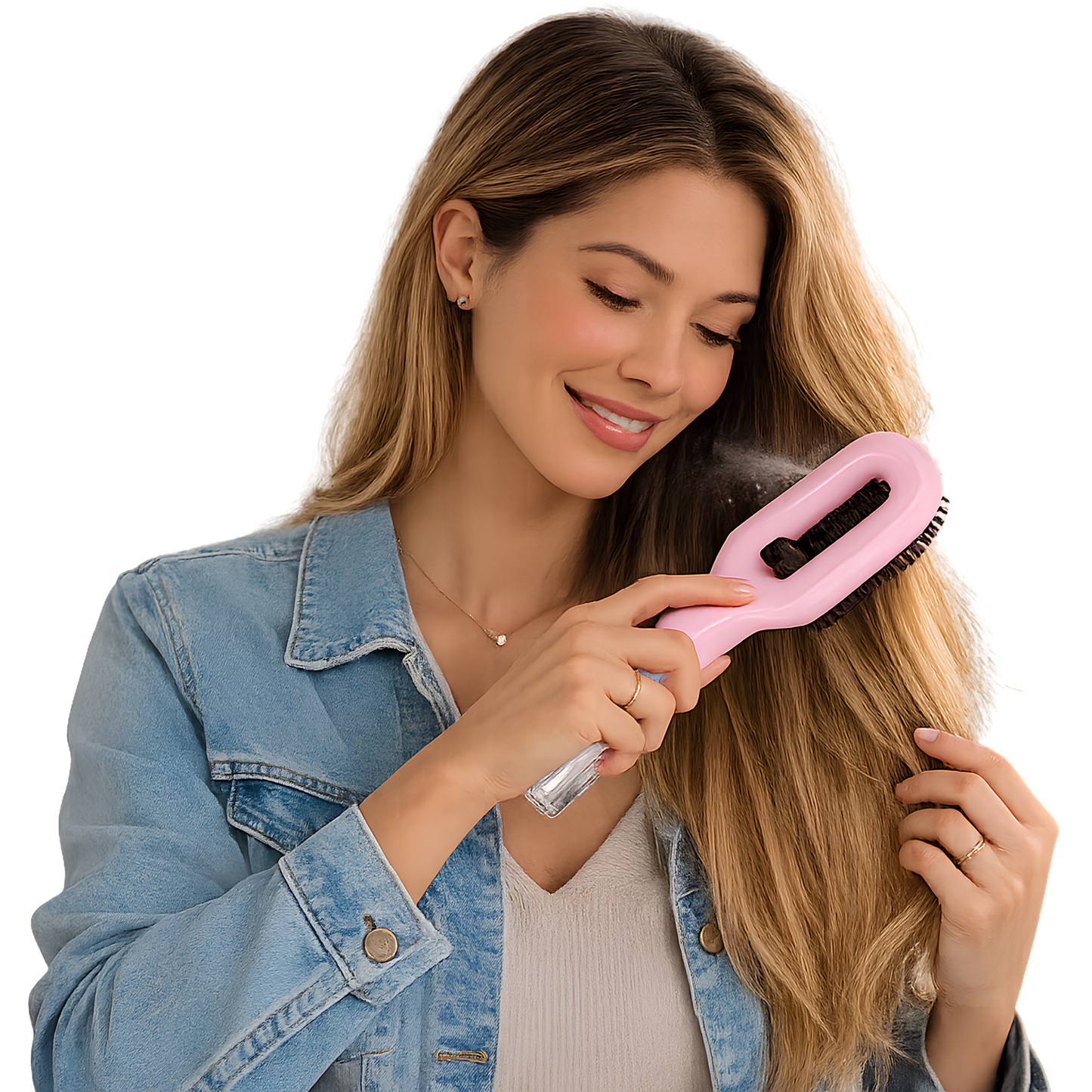 2-in-1 Brush - Smooth and tangle-free hair in minutes ✨